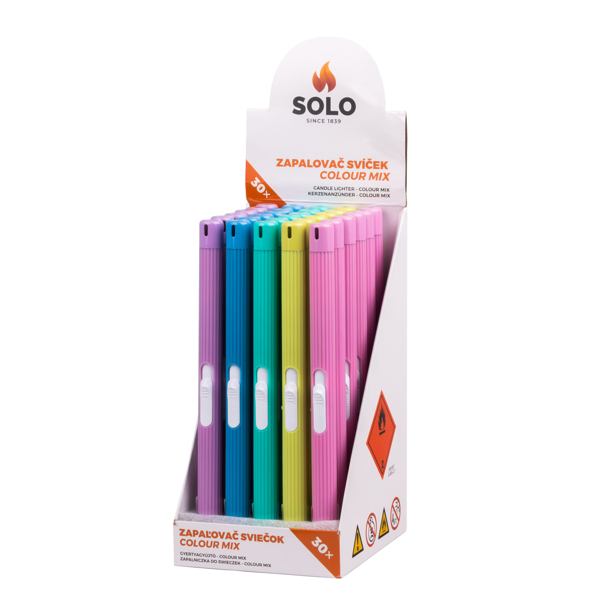 SOLO zapalovač svíček colour mix (21 cm)
