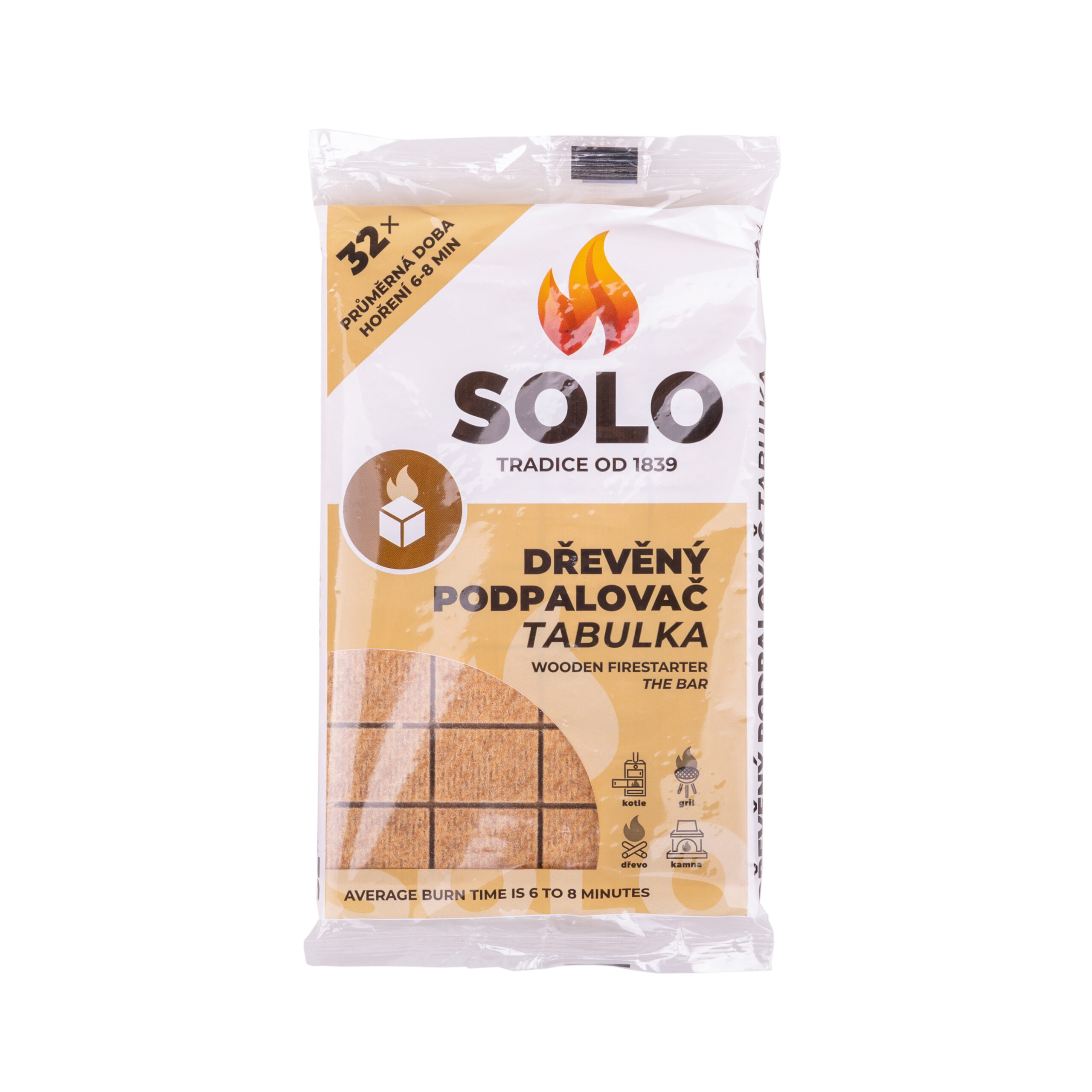SOLO podpalovač TABULKA  32 ks
