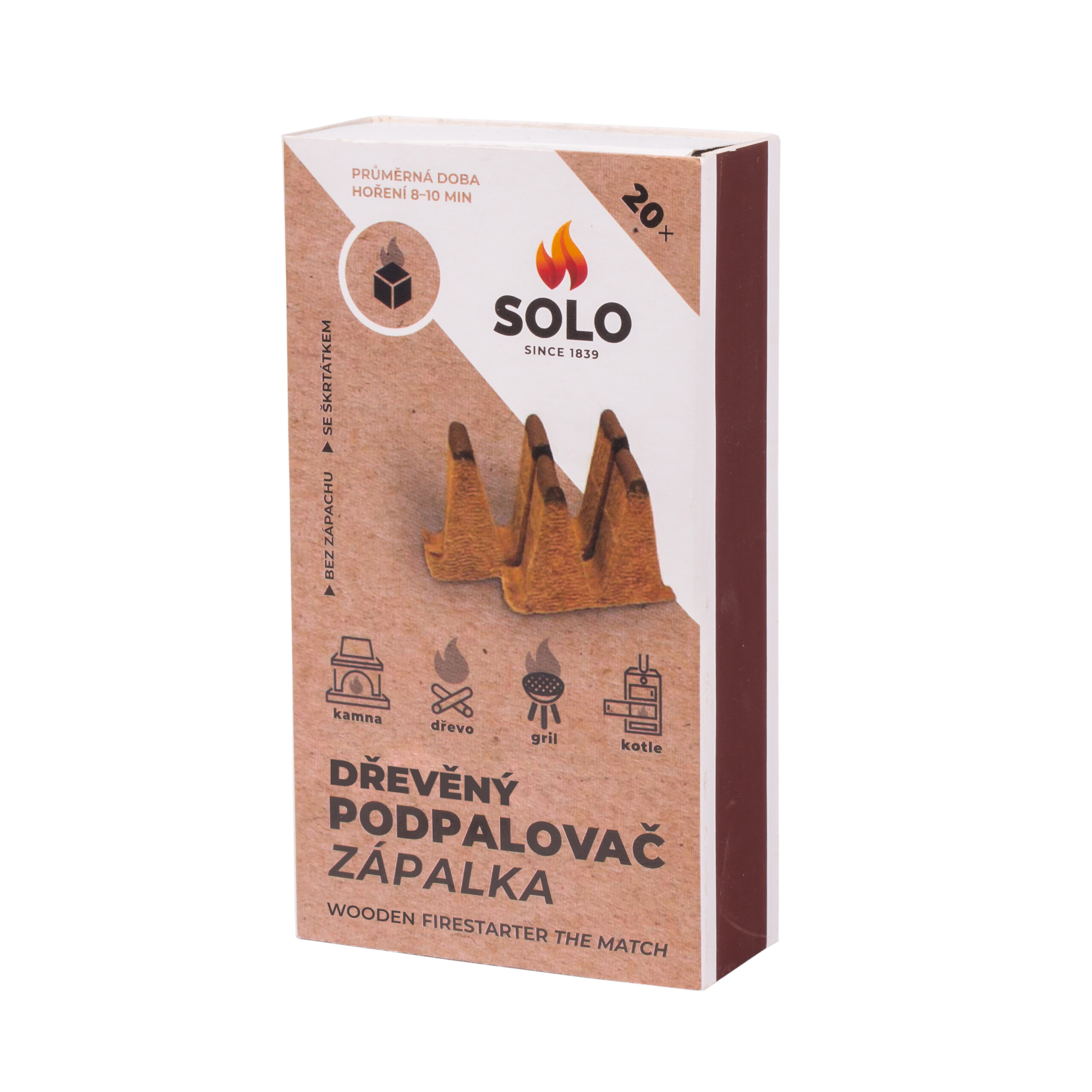 SOLO podpalovač ZÁPALKA 20 ks